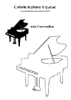 coloriage piano a queue